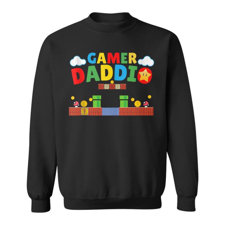 Gamer-Papa Retro-Gamer-Vater-Nostalgiepapa Level Aufsteigen Sweatshirt