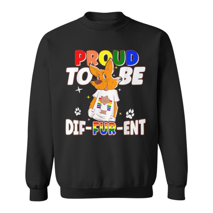 Gay Furries Proud To Be Different Fursuit Happy Furry Long Sleeve
