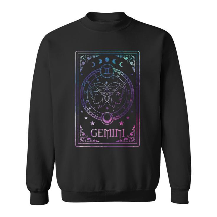 Gemini Tarot Card May June Birthday Astrology Zodiac Sign Sweatshirt