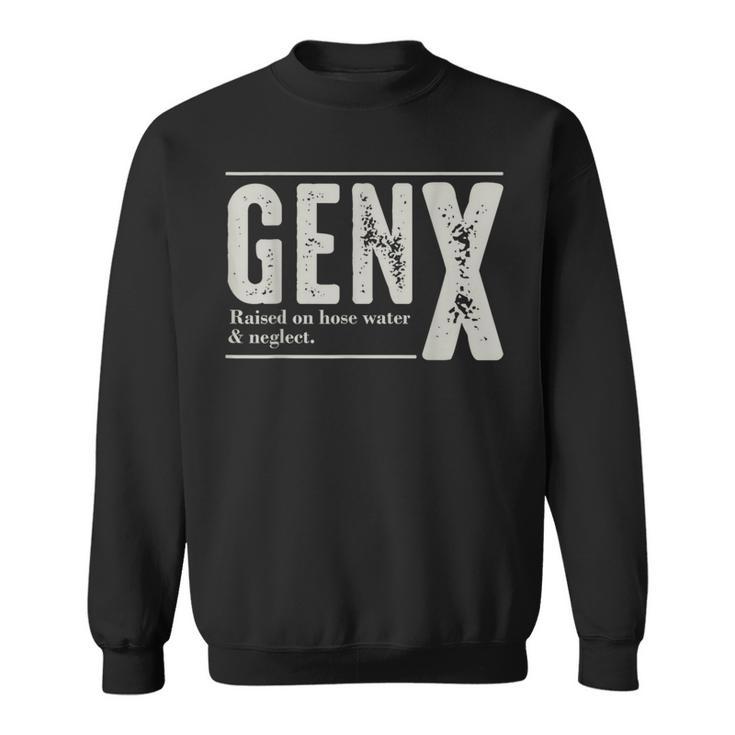 thumbnail image 2 of Crazy Dog T-Shirts Mens Gen X Funny Tee – Raised On Hose Water, Lawn Dart Injuries & Questionable Parenting – Heather Black 2 of 5