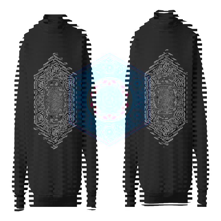Geometría Sagrada Tatuaje Yoga Meditación Goa Trance Camisa de entrenamiento