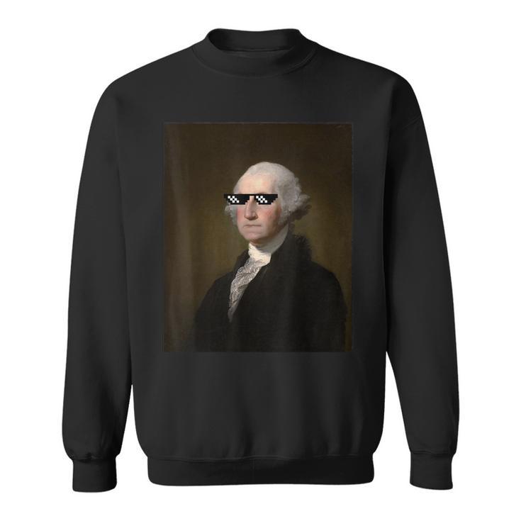 George Washington Sunglasses American HistorySweatshirt