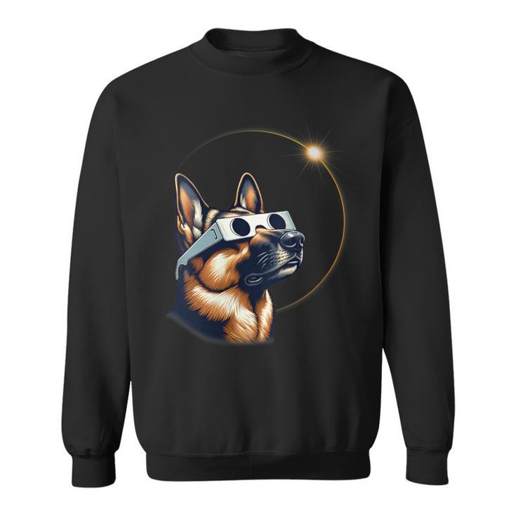 German Shepherd Dog Solar Eclipse 2024 Sweatshirt