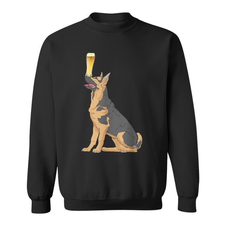 German Shepherd Vintage Dogs Craft Beer Sweatshirt