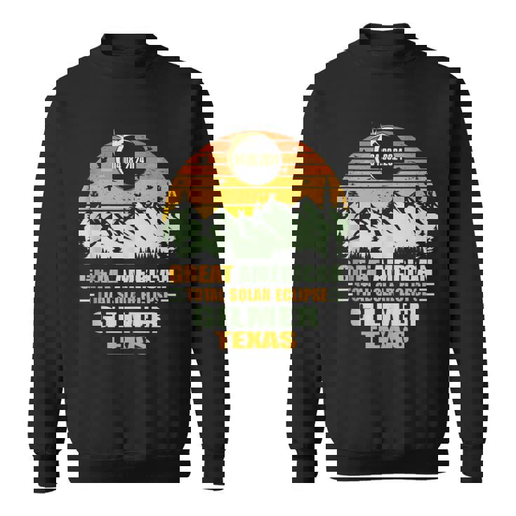 Gilmer Texas Total Solar Eclipse 2024 Sweatshirt