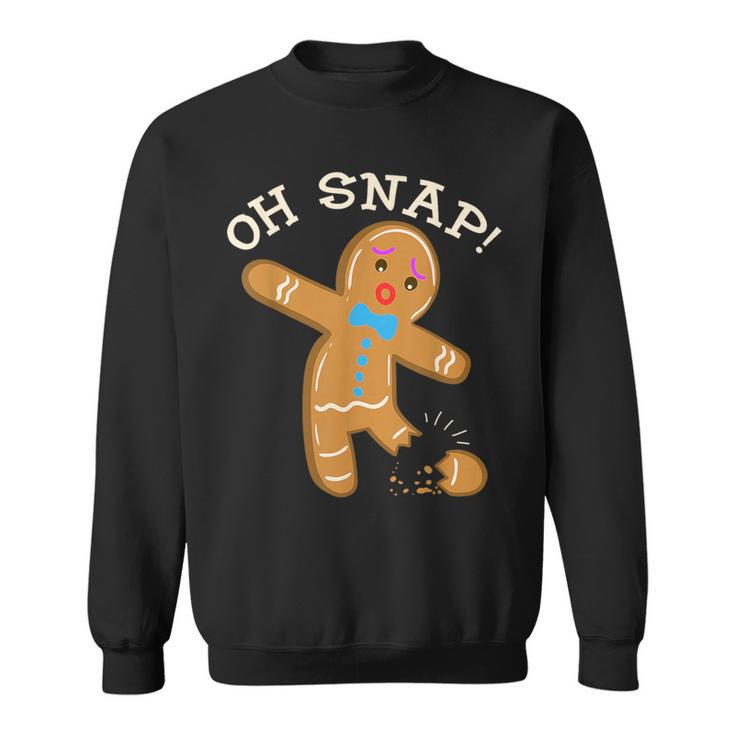 Gingerbread Oh Snap Cute Christmas Sweatshirt