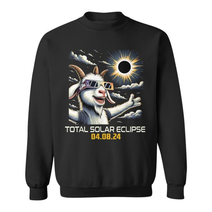 Goat Selfie Solar Eclipse Sweatshirt