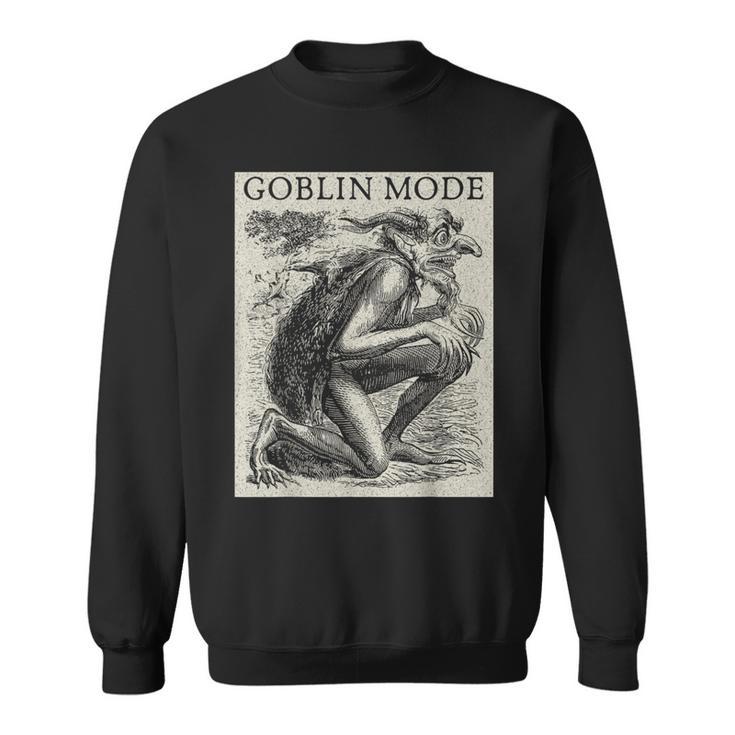 Goblin Mode Goblincore Vintage Aesthetic Off Day Trend Sweatshirt