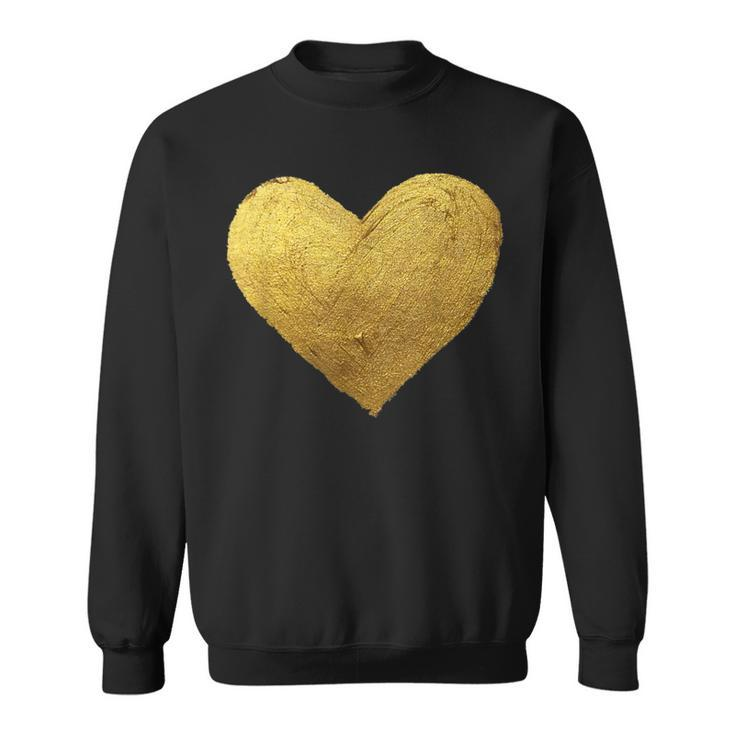 Gold Heart Symbol Of Love Sweatshirt