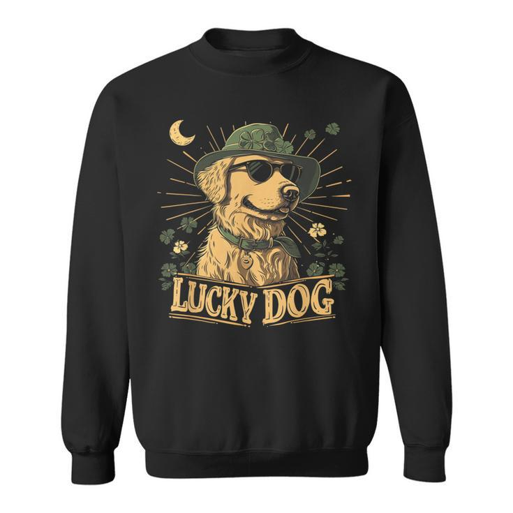 Golden Retriever Dog St Patrick's Day Saint Paddy's Irish Sweatshirt