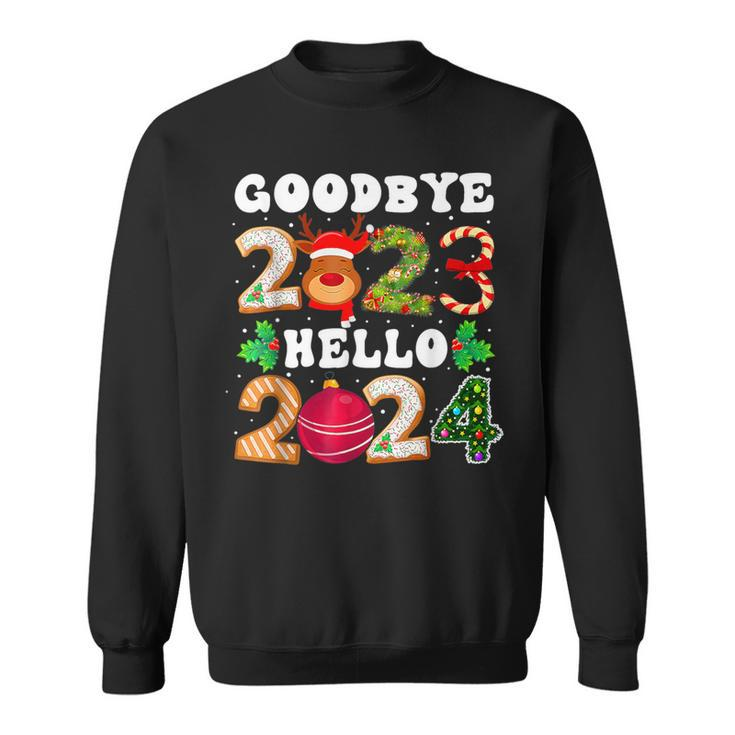 Goodbye 2023 Hello 2024 Happy New Year Christmas Xmas Sweatshirt