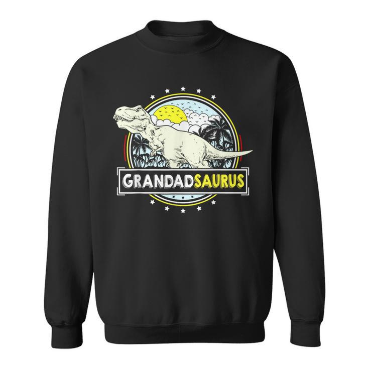 Grandadsaurus For Grandpa Fathers DayRex Dinosaur Sweatshirt