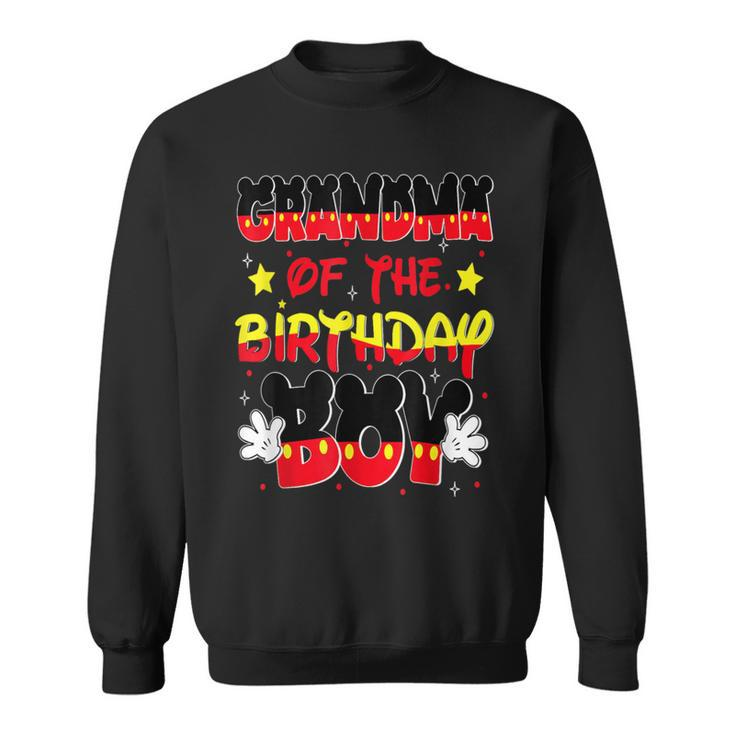 Grandma Of The Birthday Boy Mouse Family Matching Sweatshirt