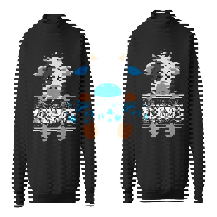 Grandpa Of The Birthday Boy Cow Family Party Sweatshirt