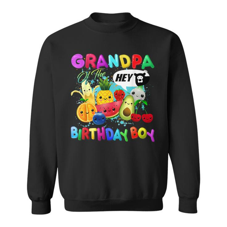 Grandpa Of The Birthday Boy Family Fruit Birthday Party Sweatshirt
