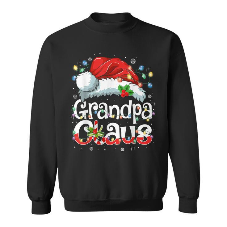 Grandpa Claus Xmas Santa Matching Family Christmas Pajamas Sweatshirt