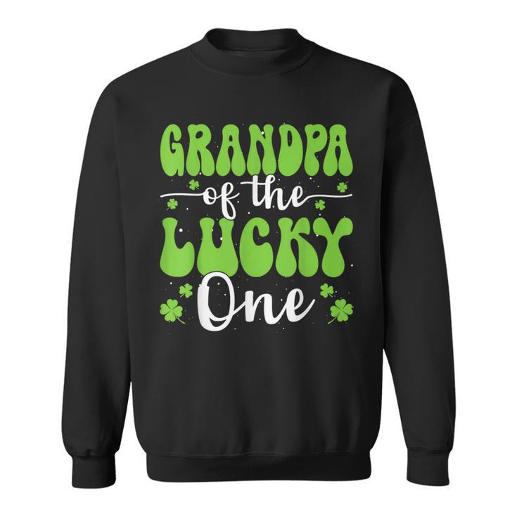 Grandpa Of The Lucky One First Birthday St Patrick's Day Sweatshirt