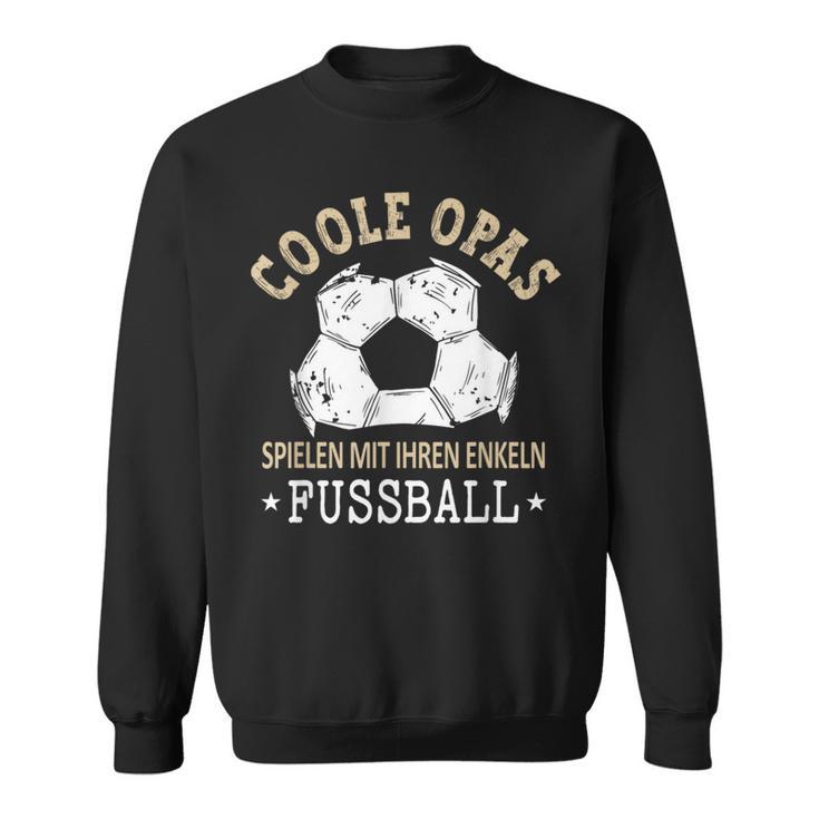 Grandpa Und Enkel Spielen Football Sweatshirt