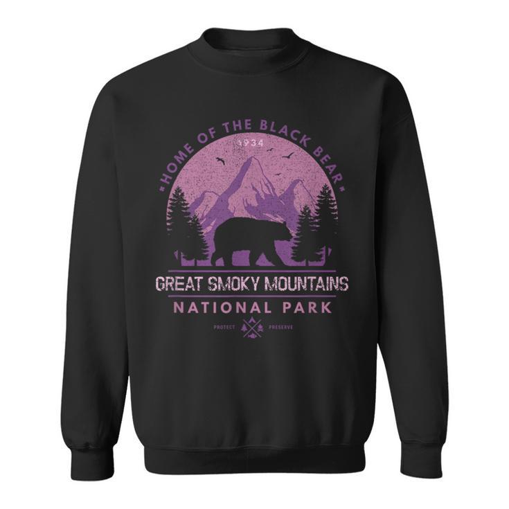 Great Smoky Mountains National Park Home Of Black Bear Sweatshirt