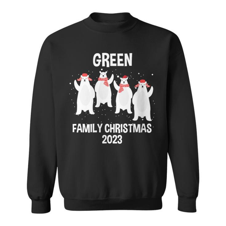 Green Family Name Green Family Christmas Sweatshirt