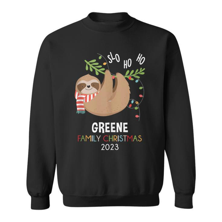Greene Family Name Greene Family Christmas Sweatshirt