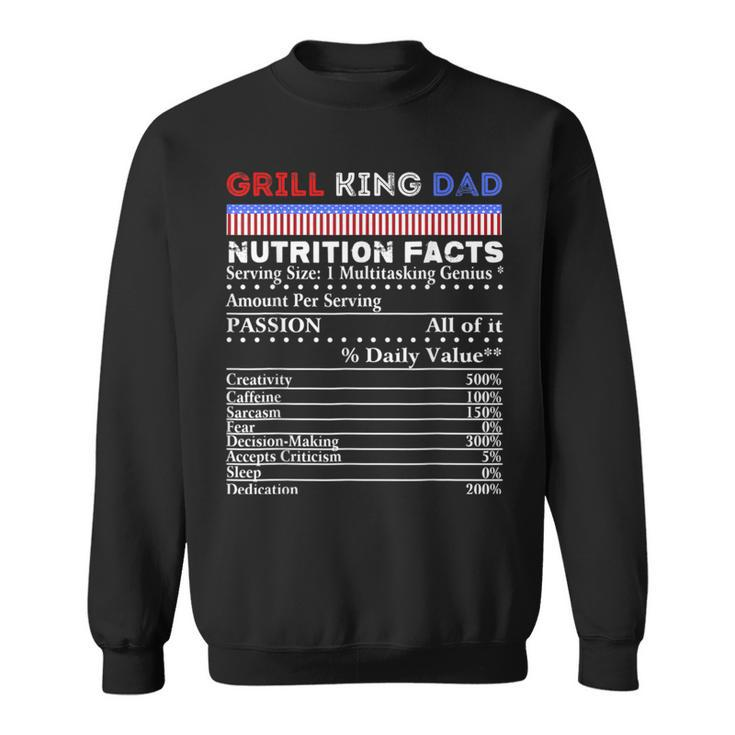 Grill King Dad Bbq Soul Food Family Reunion Cookout Fun Sweatshirt