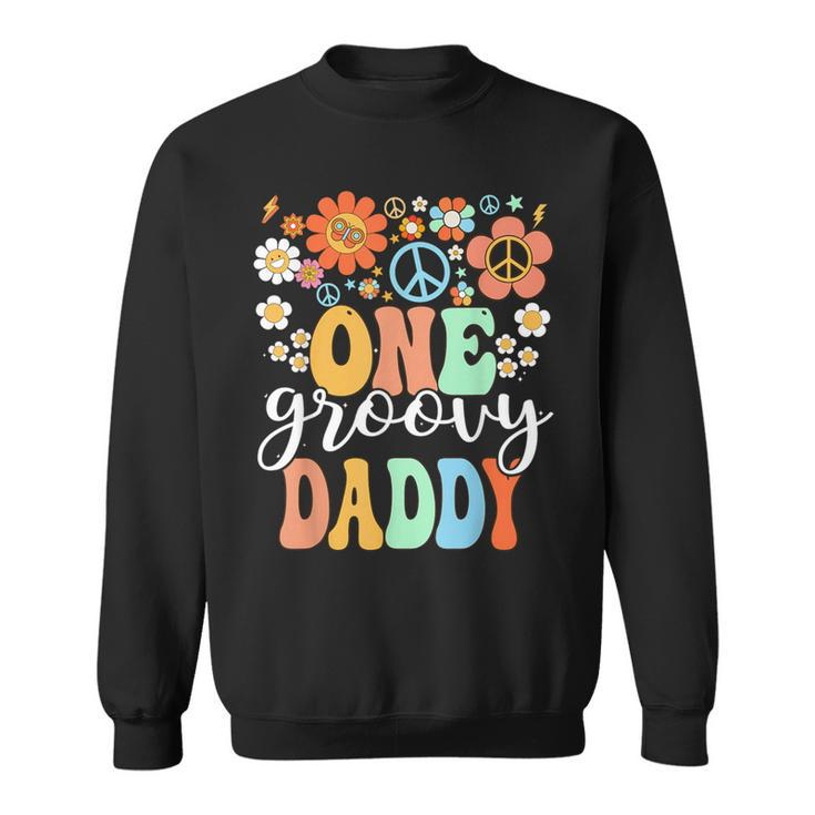 Groovy Daddy Retro Dad Birthday Matching Family Party Sweatshirt