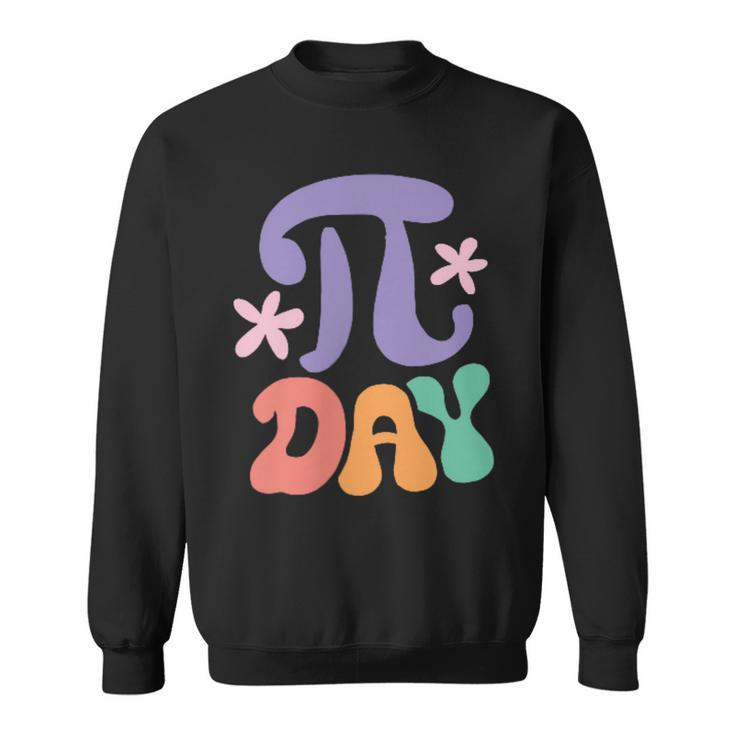 Groovy In My Pi Day Era Spiral Pi Math For Pi Day 314 Sweatshirt