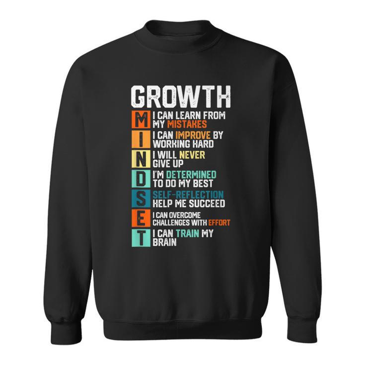 Growth Mindset Definition Motivational Quotes Sweatshirt