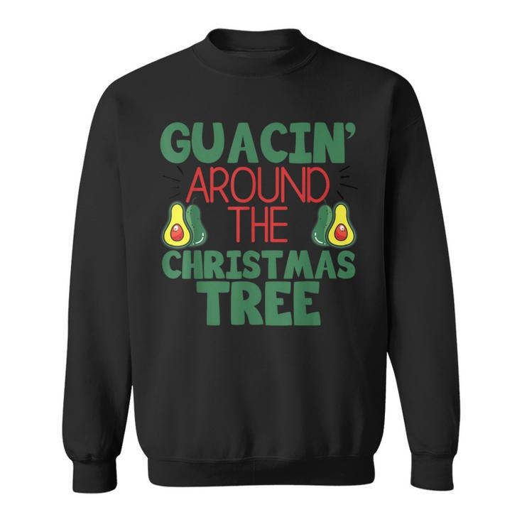 Guacin' Around The Christmas Tree Avocado Sweatshirt
