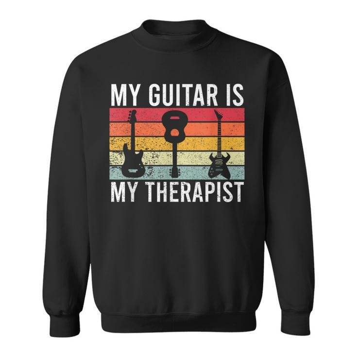 Guitar Guitarist Vintage Musician Sayings Sweatshirt