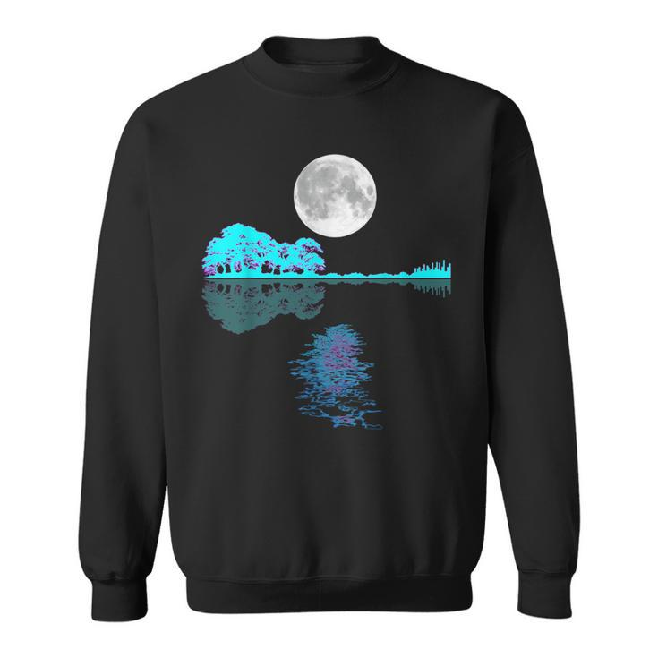 Guitar Lake Shadow Love Guitar Musician Guitar Graphic Sweatshirt