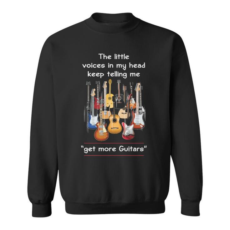 Guitar The Little Voices In My Head Sweatshirt