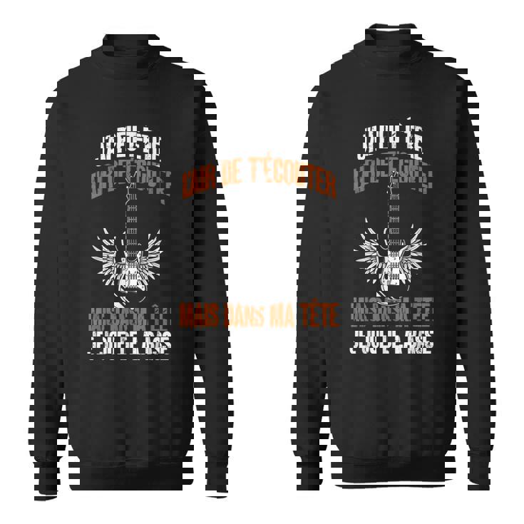 Guitare Basse Drôle Bassist Dans Ma Tête Je Joue De La Basse Sweater e
