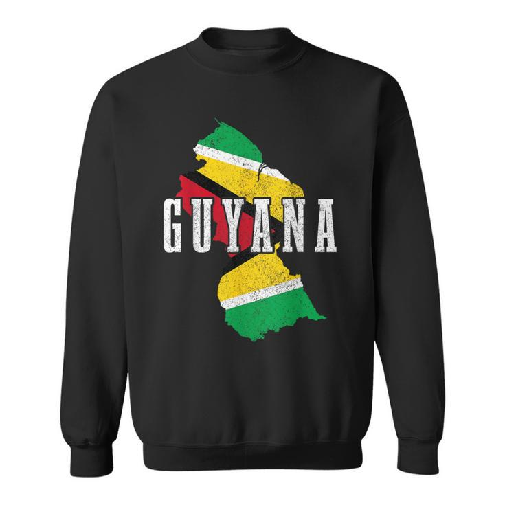 Guyana Map Pride Guyanese Flag Sweatshirt
