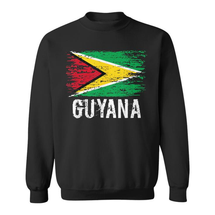 Guyanese Flag Pride Vintage Guyanese Root Guyana Sweatshirt