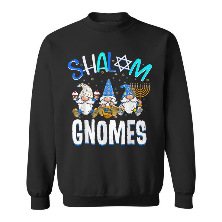 Hanukkah Shalom Gnomes Jewish Chanukah Matching Pajama Sweatshirt