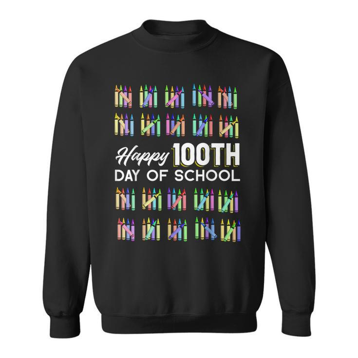 Happy 100Th Day Of School Student 100 Days Of School Sweatshirt