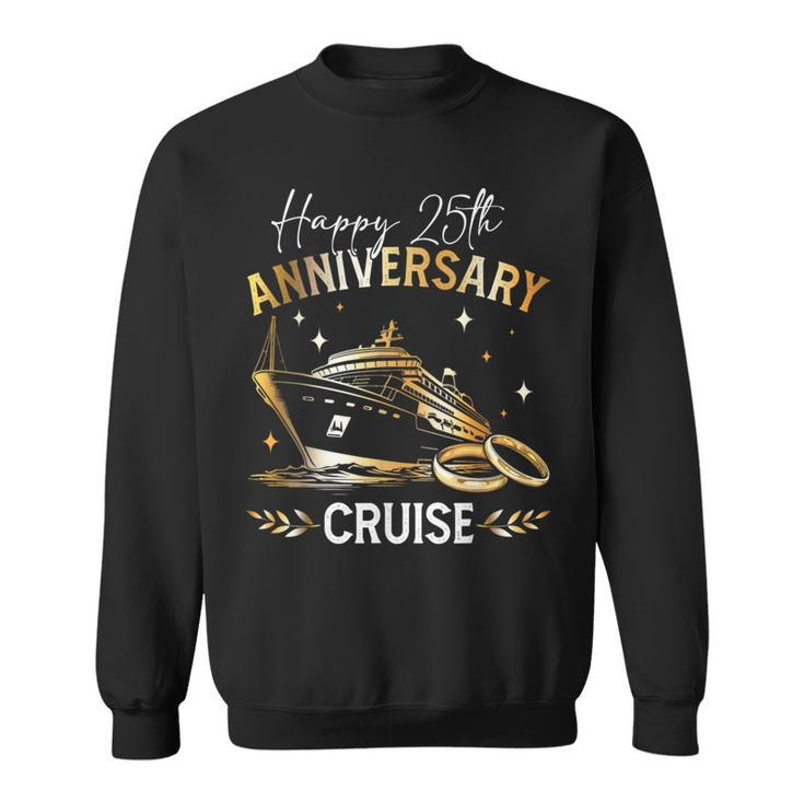 Happy 25Th Anniversary Cruise Wedding Matching Sweatshirt