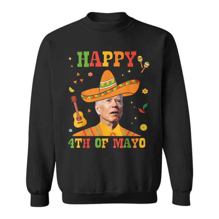 Happy 4Th Of Mayo Joe Biden Confused Cinco De Mayo Sweatshirt
