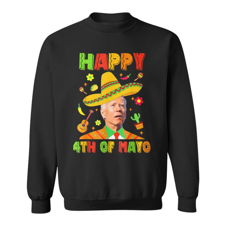 Happy 4Th Of Mayo Joe Biden Confused Cinco De Mayo Sweatshirt