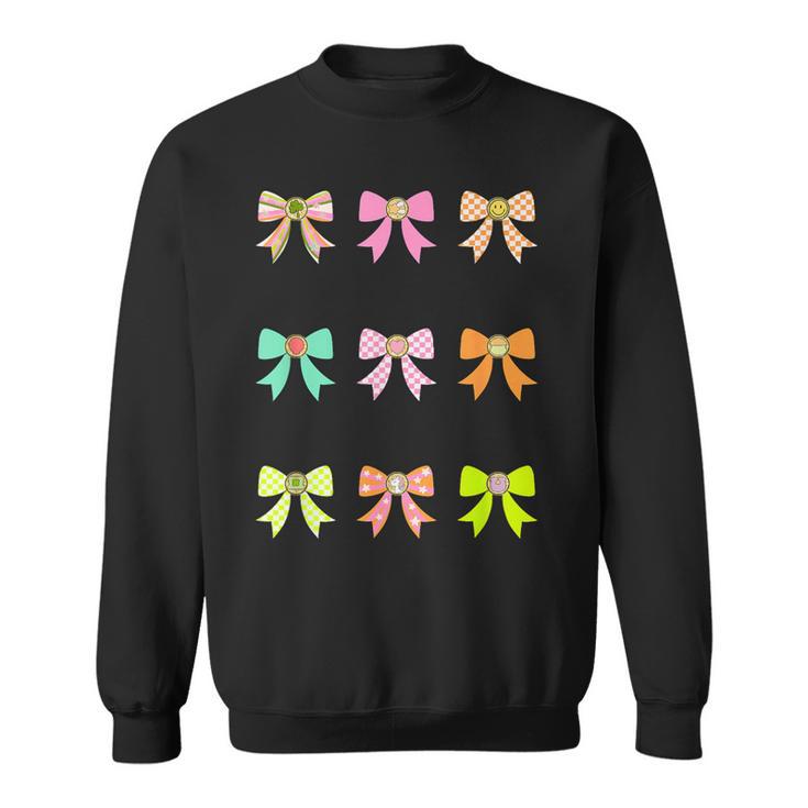 Happy Bow Lucky March Bow Sweatshirt