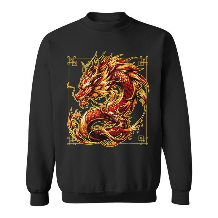 Happy Chinese New Year 2024 Lunar New Year Red Dragon Sweatshirt