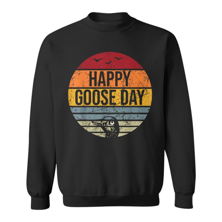 Happy Goose Day Vintage Goose Sweatshirt
