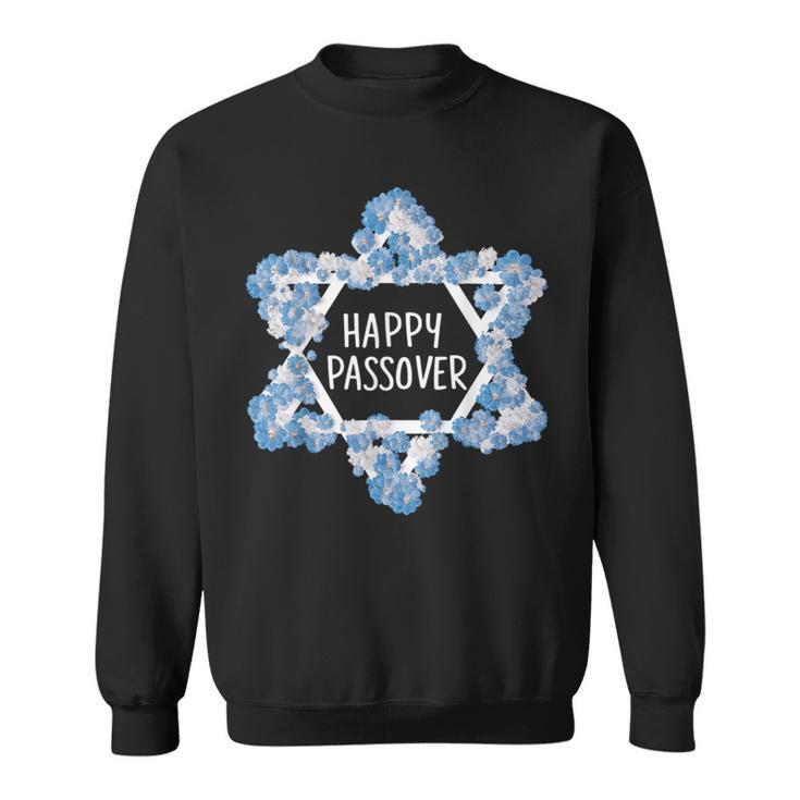 Happy Passover 2024 Star Of David Pesach Jewish Matzo Sweatshirt