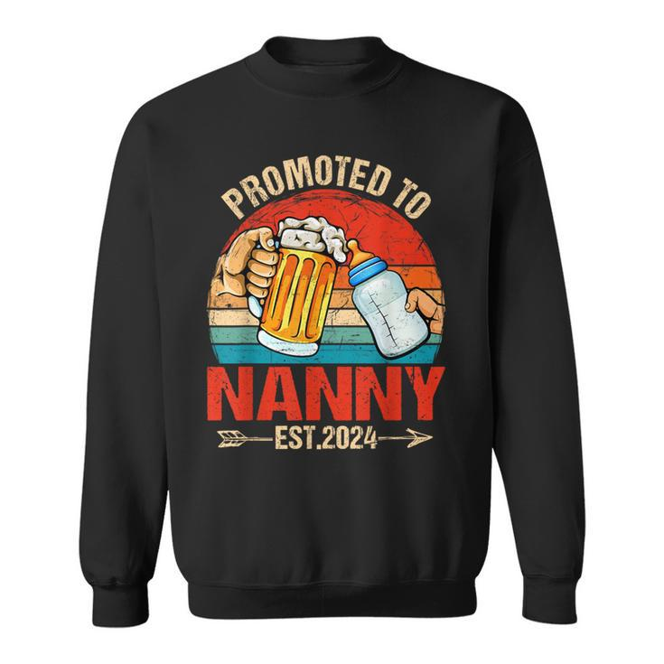 Happy Promoted To Nanny 2024 Father's Day Sweatshirt