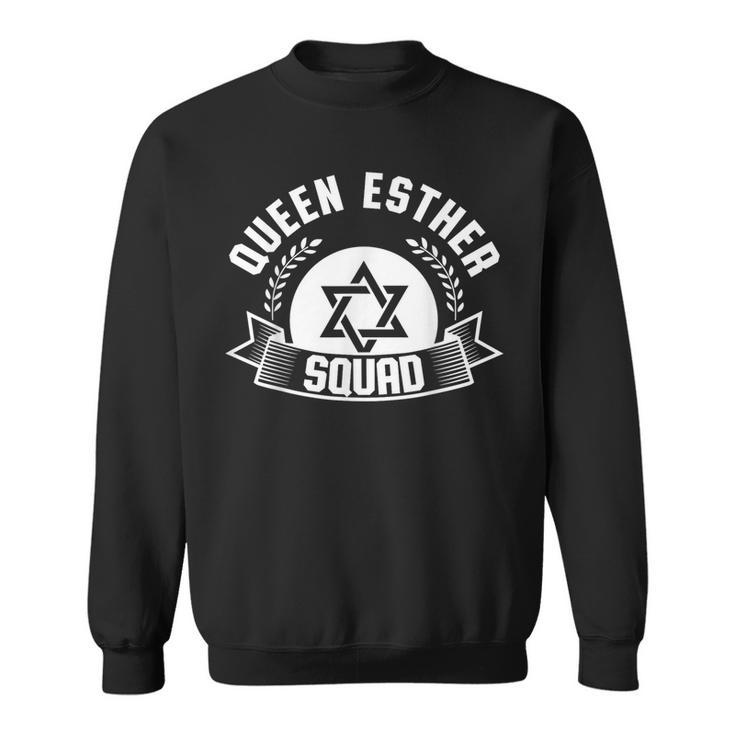 Happy Purim Costume Idea Queen Esther Squad Jewish Holiday Sweatshirt
