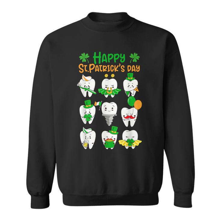 Happy St Patrick Day Dental Saint Paddys Th Irish Dentist Sweatshirt