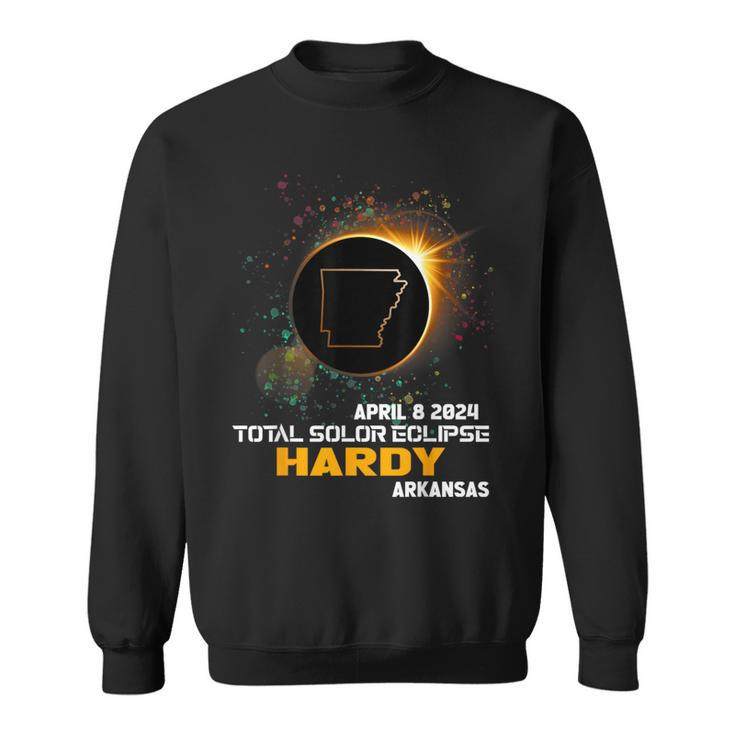 Hardy Arkansas Total Solar Eclipse 2024 Sweatshirt