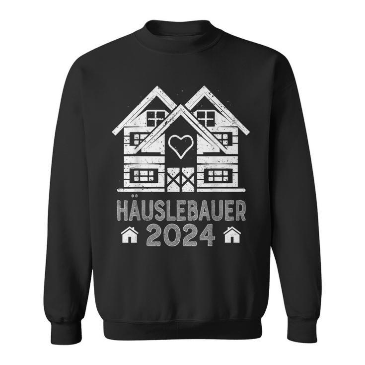 Hausbauer 2024 Schwarzes Sweatshirt, Hausbau-Motiv Design